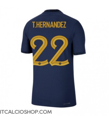 Francia Theo Hernandez #22 Prima Maglia Mondiali 2022 Manica Corta